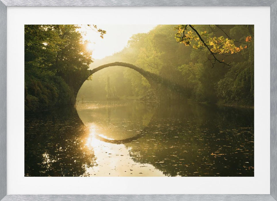 Golden Circle Landscape Framed Art