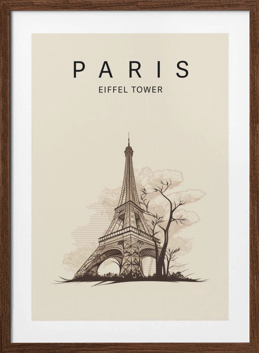 Paris Eiffel Tower Framed Art Wall Decor