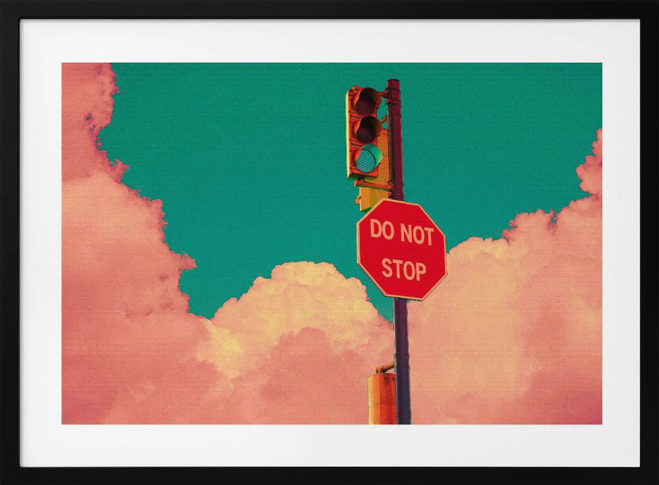 DO NOT STOP Landscape Framed Art