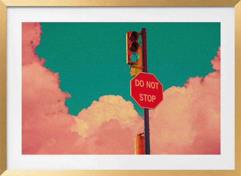 DO NOT STOP Landscape Framed Art