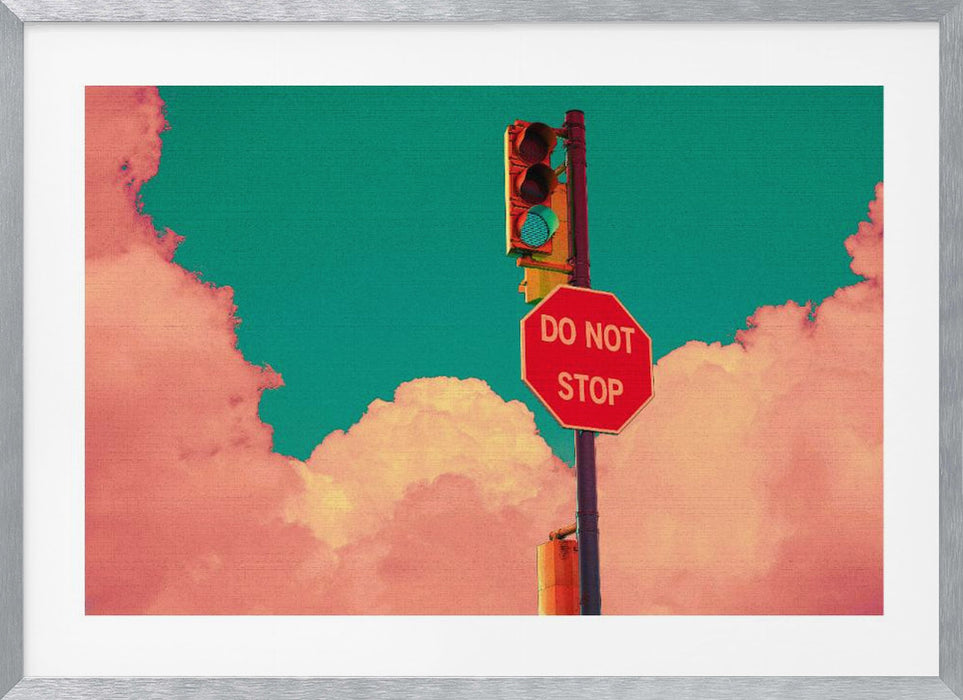 DO NOT STOP Landscape Framed Art