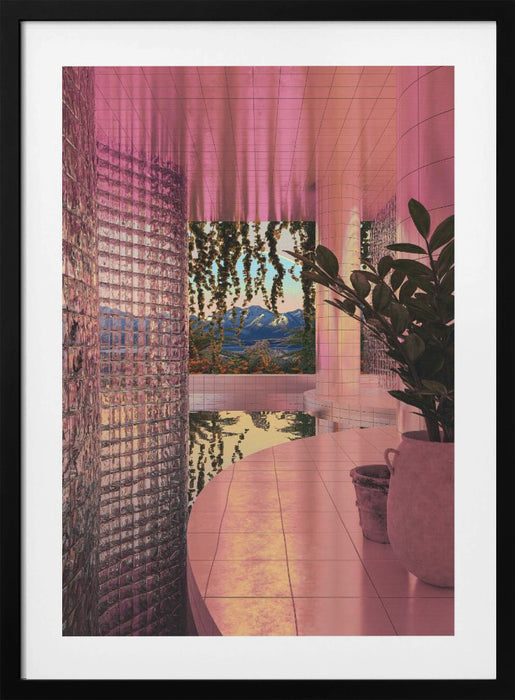 INDOOR POOL Framed Art Modern Wall Decor