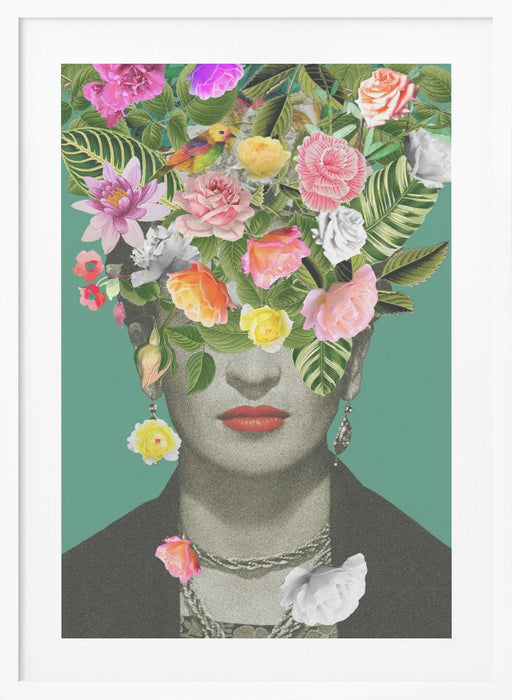 Floral Frida Framed Art Wall Decor