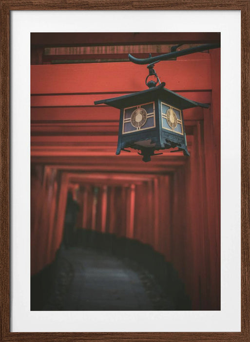 Golden Lantern Framed Art Modern Wall Decor