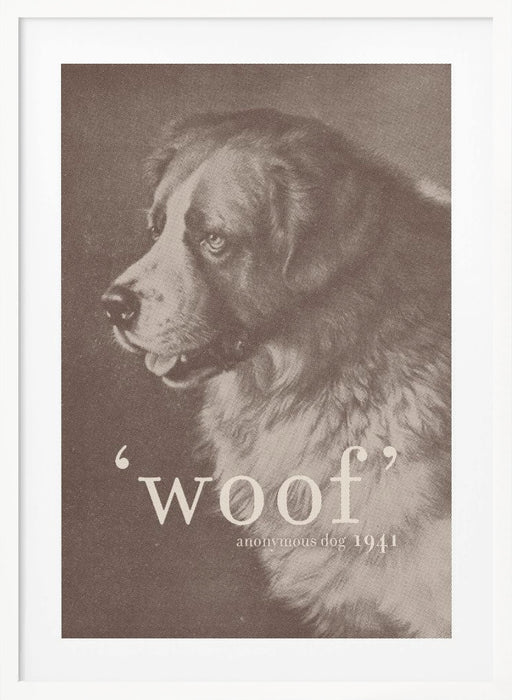 Famous Quote Dog Framed Art Modern Wall Decor