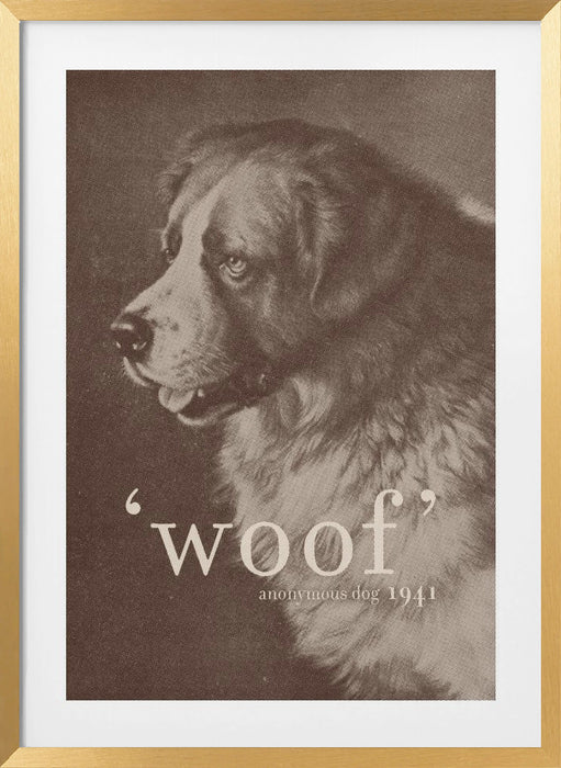 Famous Quote Dog Framed Art Modern Wall Decor