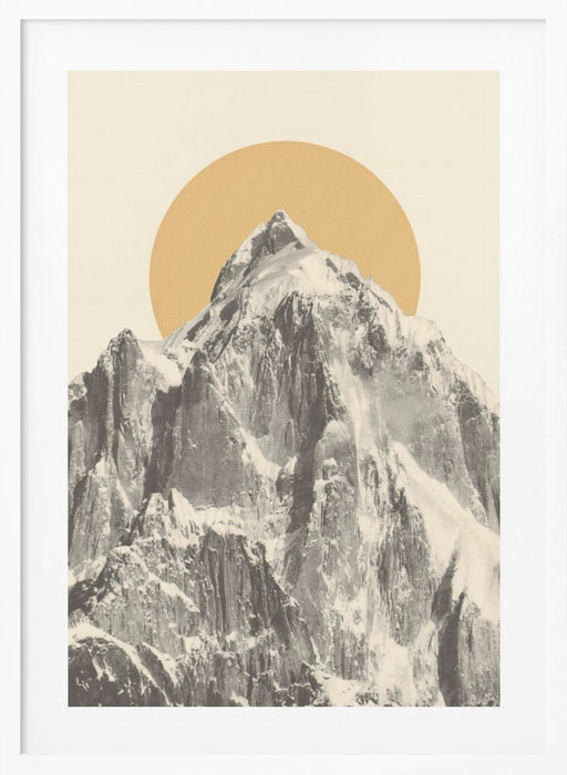 Mountainscape Framed Art Modern Wall Decor