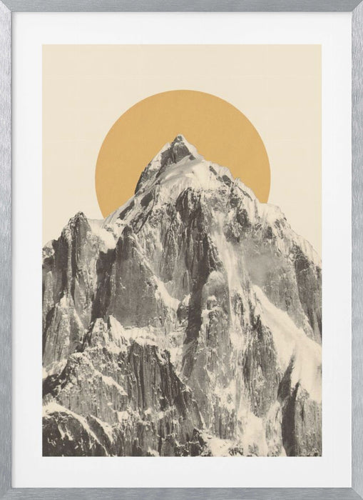 Mountainscape Framed Art Modern Wall Decor