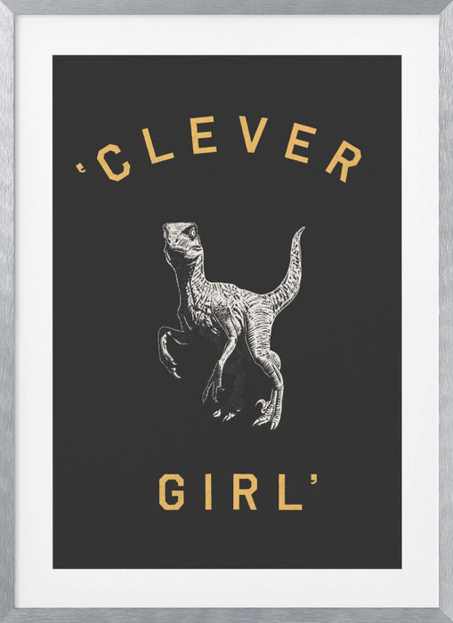 Clever Girl   Dark Print Framed Art Wall Decor