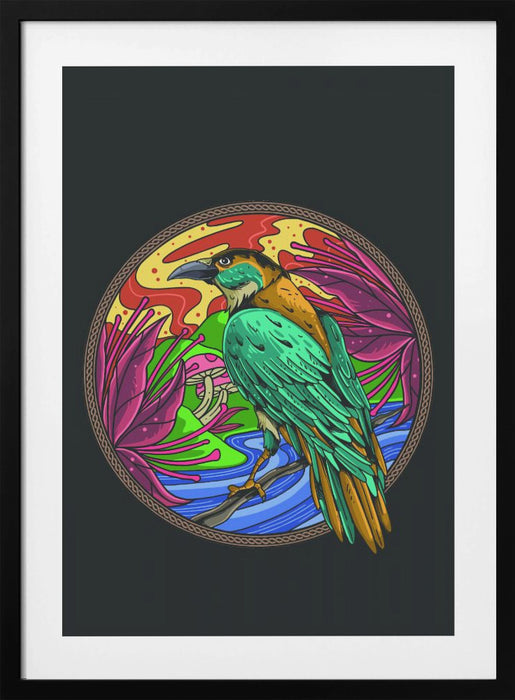 The Wise Crow Framed Art Wall Decor