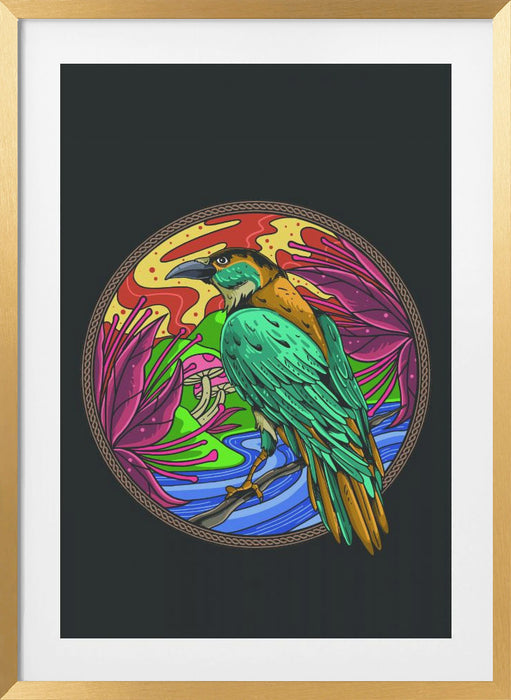 The Wise Crow Framed Art Wall Decor