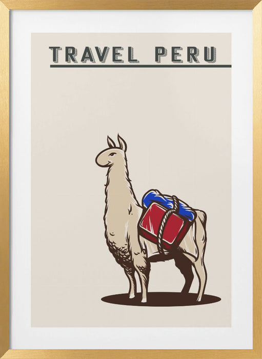 Travel Peru Framed Art Modern Wall Decor