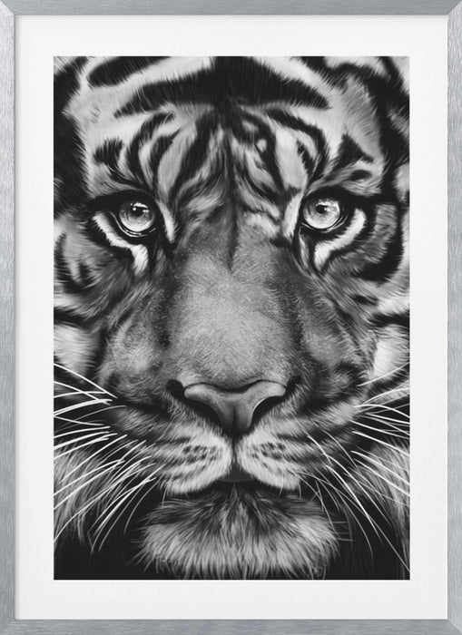 Tiger Framed Art Wall Decor