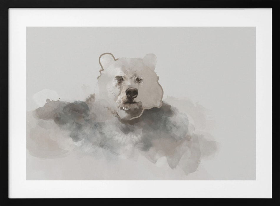 Bear Landscape Framed Art