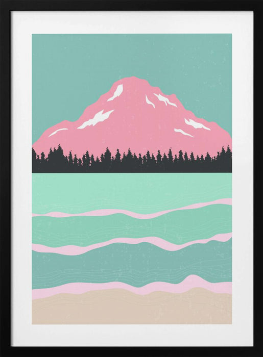 Minimal Mountains #1 Framed Art Modern Wall Decor