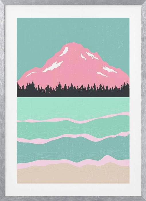 Minimal Mountains #1 Framed Art Modern Wall Decor