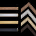 Collection of picture frame moldings in various colors for 24x30 picture frame