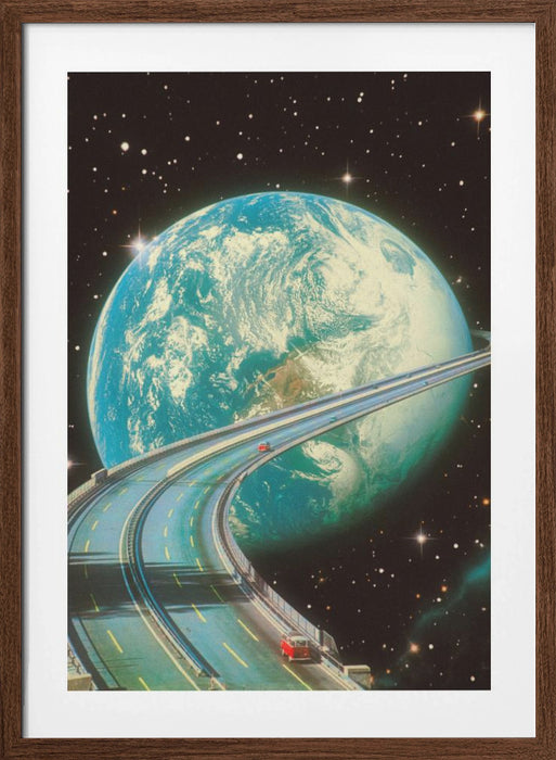 Highway Home Framed Art Modern Wall Decor