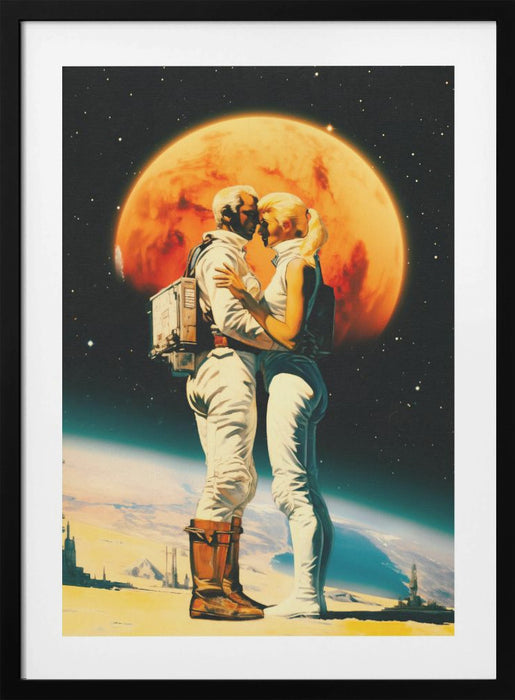 Intergalactic Love Framed Art Modern Wall Decor