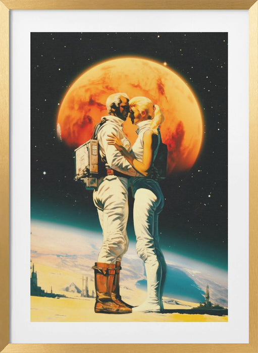 Intergalactic Love Framed Art Modern Wall Decor