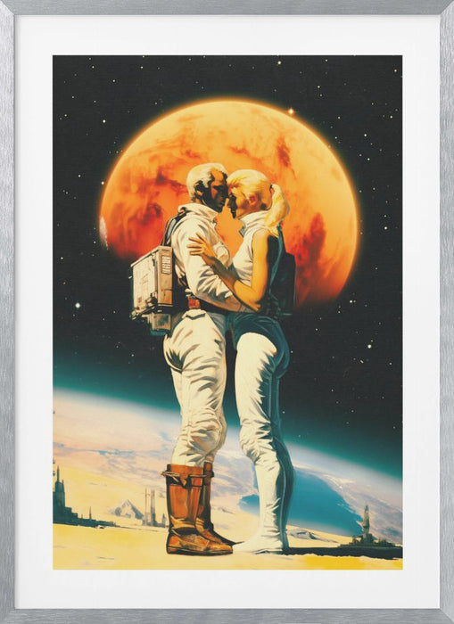 Intergalactic Love Framed Art Modern Wall Decor