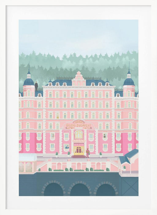 The Grand Budapest Hotel Framed Art Modern Wall Decor