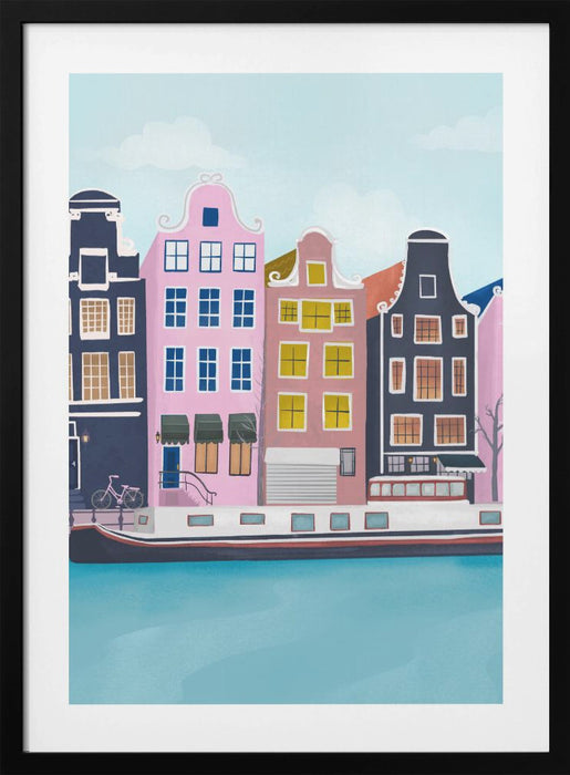 Amsterdam Framed Art Modern Wall Decor