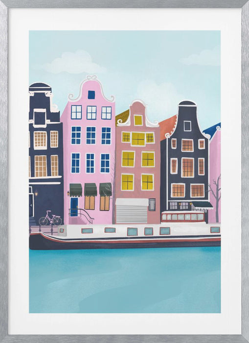 Amsterdam Framed Art Modern Wall Decor