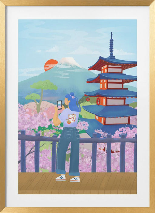 Japan Framed Art Modern Wall Decor