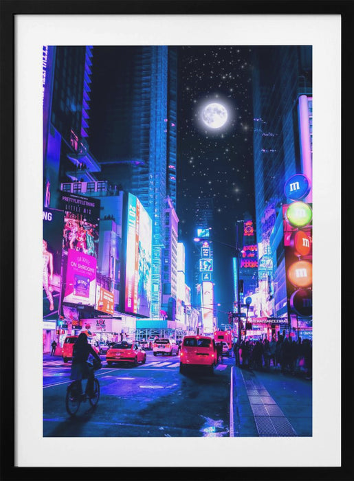 Moon City Framed Art Modern Wall Decor