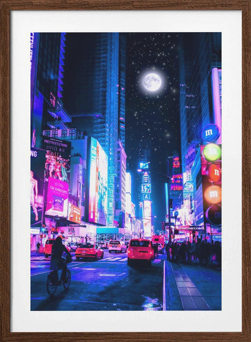 Moon City Framed Art Modern Wall Decor