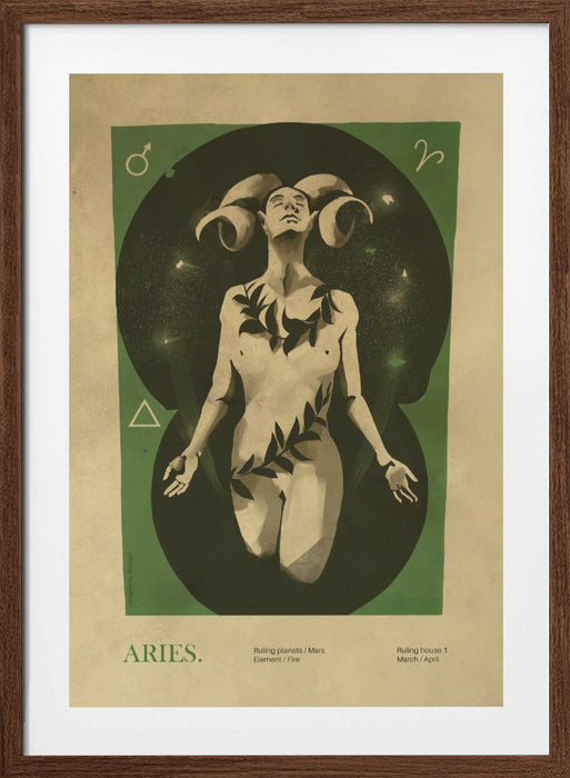 Aries print Framed Art Wall Decor