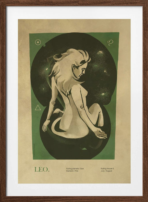 Leo print Framed Art Wall Decor