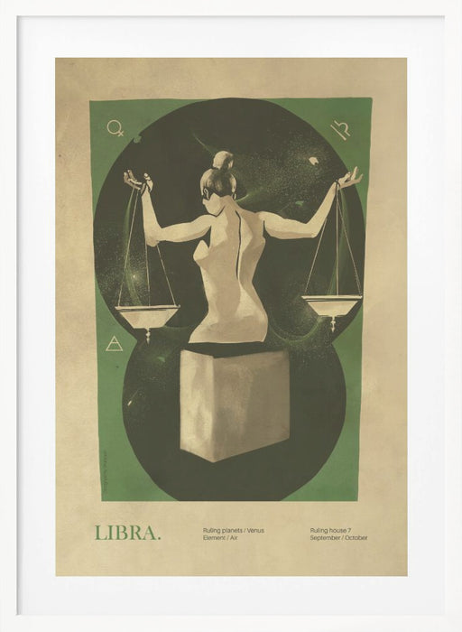 Libra print Framed Art Wall Decor