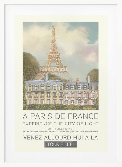 Paris retro print Framed Art Modern Wall Decor