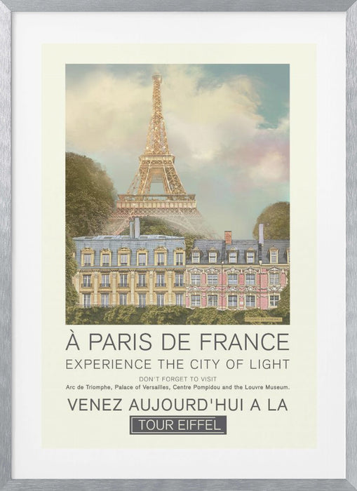 Paris retro print Framed Art Modern Wall Decor