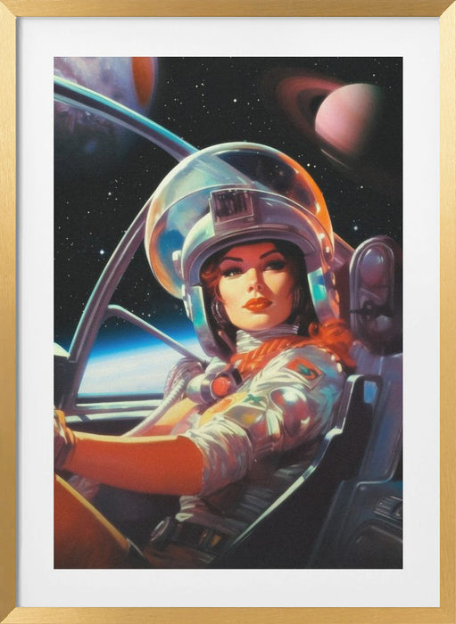 Next Stop Mars Framed Art Modern Wall Decor