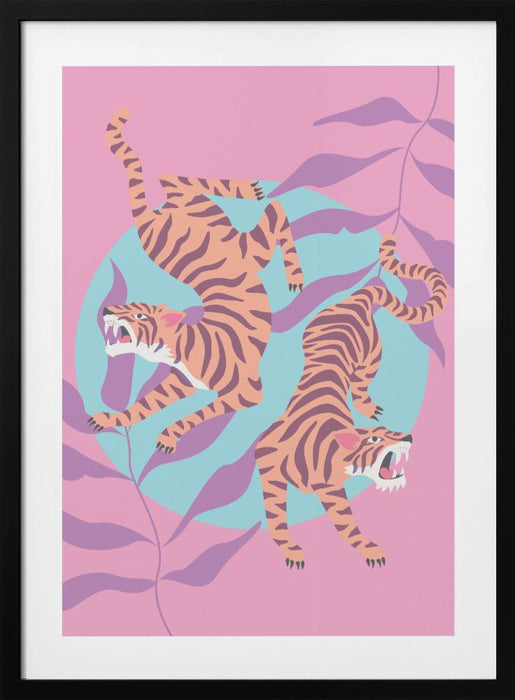 Tigers Framed Art Wall Decor