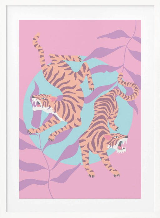 Tigers Framed Art Wall Decor