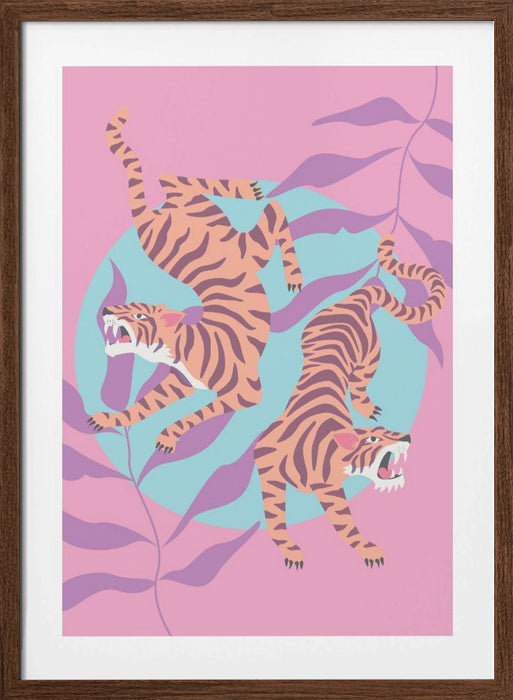 Tigers Framed Art Wall Decor