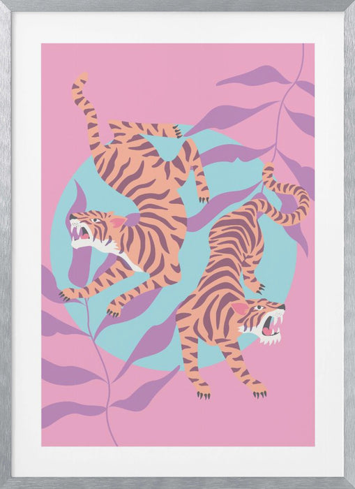 Tigers Framed Art Wall Decor