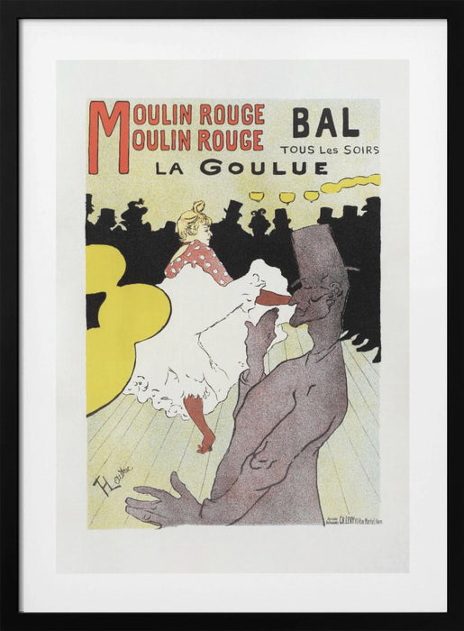 Affiche Pour Le Moulin Rouge la Goulue (1898 Framed Art Modern Wall Decor