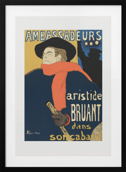 Ambassadeurs Aristide Bruant Dans Son Cabaret (1892) Framed Art Modern Wall Decor