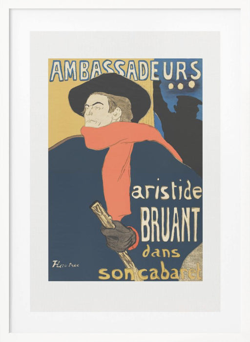 Ambassadeurs Aristide Bruant Dans Son Cabaret (1892) Framed Art Modern Wall Decor