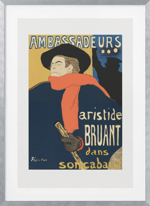 Ambassadeurs Aristide Bruant Dans Son Cabaret (1892) Framed Art Modern Wall Decor