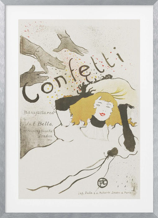 Confetti (1894) Framed Art Modern Wall Decor