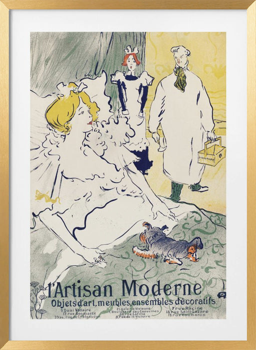 Artisan Moderne (1896) Framed Art Modern Wall Decor