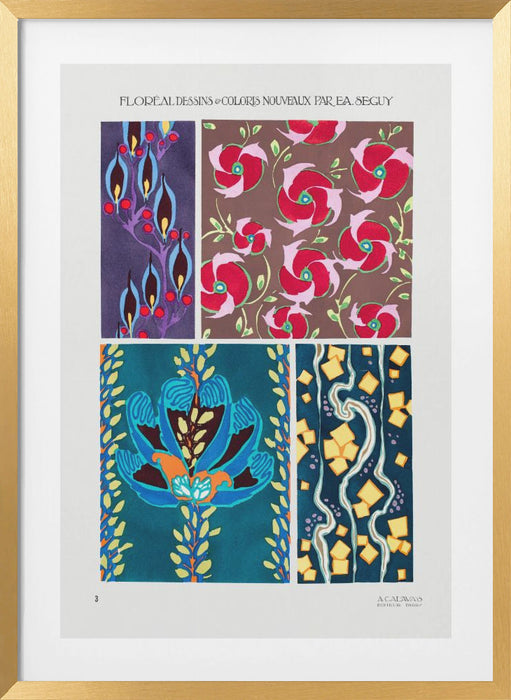 Pattern 03 Framed Art Modern Wall Decor