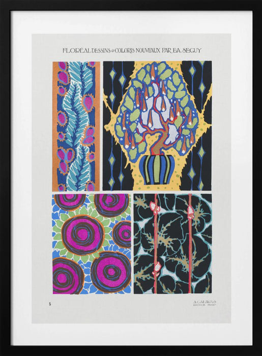 Pattern 05 Framed Art Modern Wall Decor