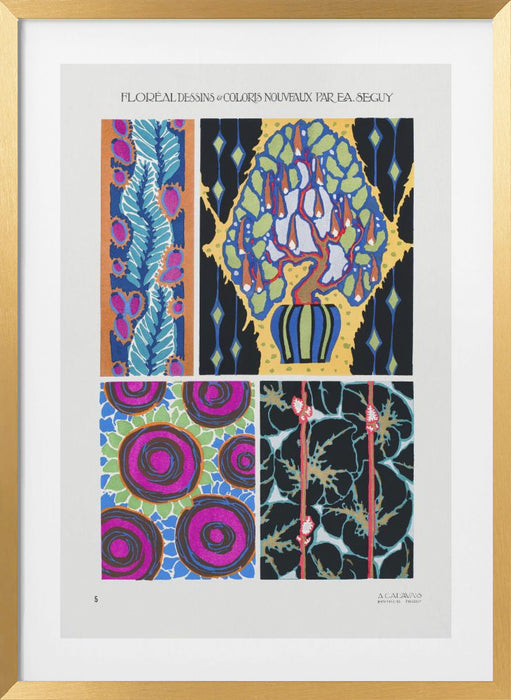 Pattern 05 Framed Art Modern Wall Decor